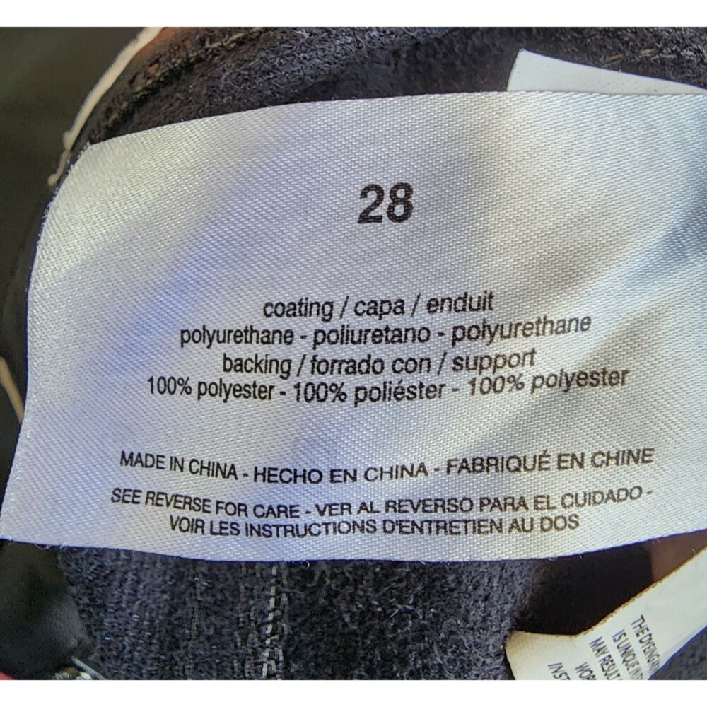 Sam Edelman Faux Leather Black Pants Size 28 High Rise Skinny Ankle - Picture 10 of 12